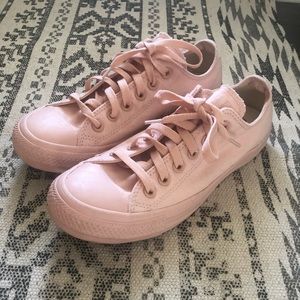 Customized Blush Converses